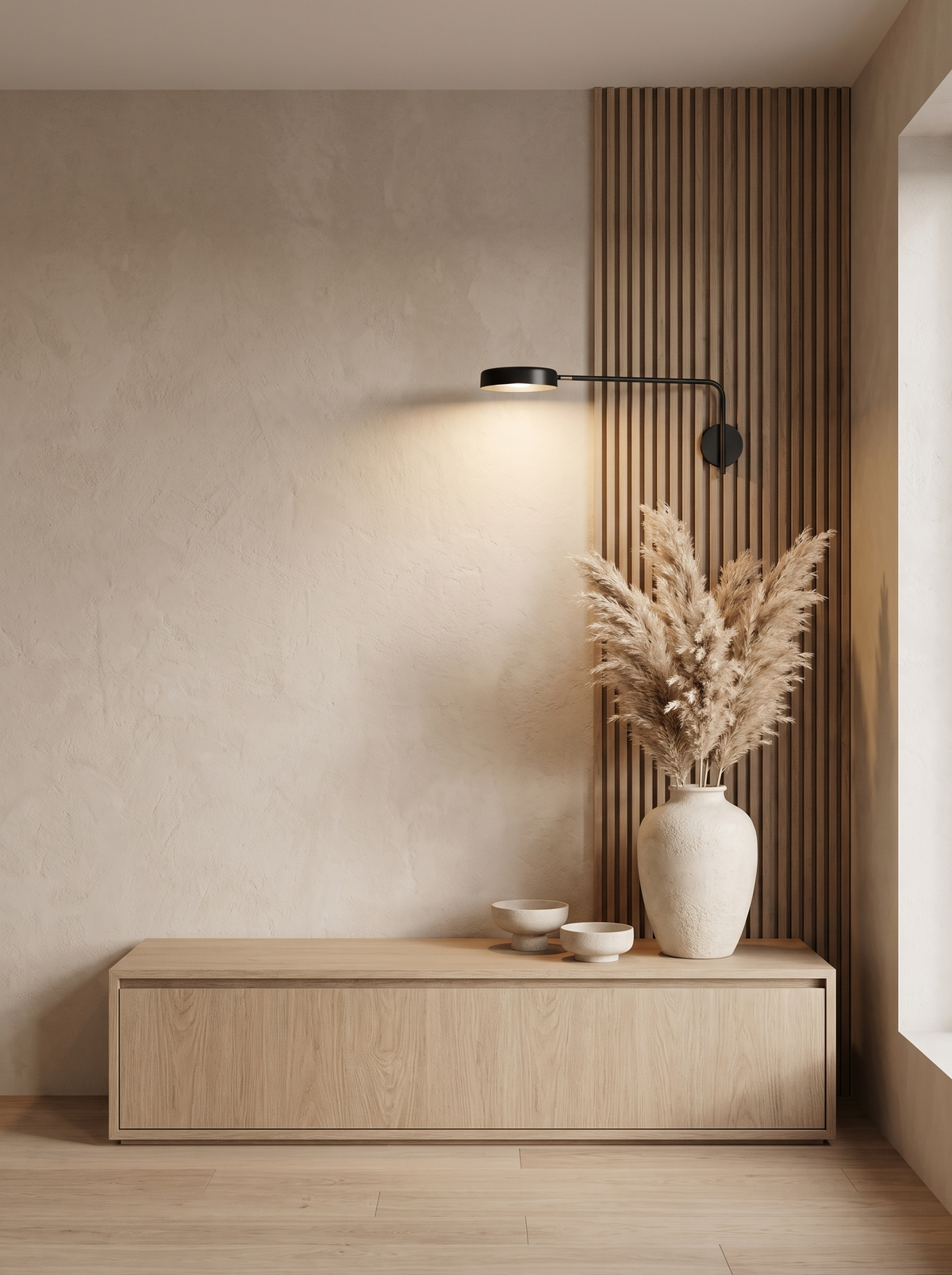 casaonice consola con lámpara de pared